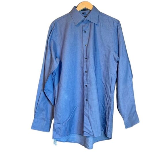 NWT! DKNY blue button down top. Size large‎ - Picture 9 of 10